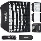 Godox 16" Small Square Softbox Quick Release, UL 40x40cm Universal Bowens Mount Soft Box Fast Setup for Studio Photography, Streaming, Video Lights with Diffusers/Honeycomb Grid/Diffuser Plate - size: 40x40cm /16"