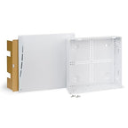 ICC 14” Plastic Structured Wiring Enclosure, Media Enclosure with Cable Wall Cover, Cable Management Box for Distribution of Networking Services, UL Listed TAA Compliant, ICRESDP14E
