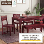 DWIL Water Based Wood Stain - Multiple Finishes, Fast Drying, Indoor and Outdoor Furniture, Wood Paneling, Cabinets and More, Low Odor ＆ Non-Toxic (8.5oz Rosewood)
