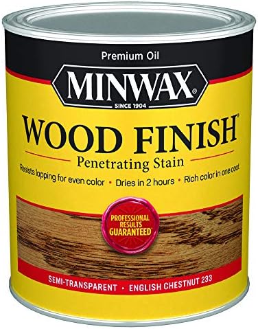 Minwax 700444444 Wood Finish, English Chestnut, 1 Quart