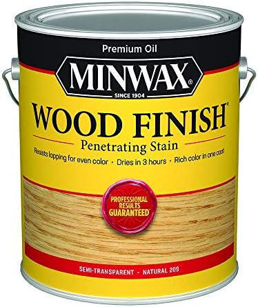 Minwax 710700000 Wood Finish 250 VOC Compliant, Natural Stain, Gallon