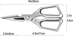 TUOLEWE Heavy Duty Kitchen Scissors - 3.0mm Thickened Blades