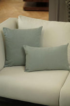 Haven & Glow Decorative Throw Pillow Cover – Rectangle Cushion Case with Zipper | Modern Sofa, Couch & Bed Accent Pillow Covers for Living Room, Bedroom & Home Decor | 20 x 12 Inch – Blue – Pack of 2