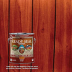 Ready Seal Exterior Wood Stain & Sealer, Redwood, 1 Gallon