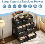 DUMOS Dresser for Bedroom, Storage Organizer with 9 Drawers