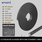 RPXRPXSide Open One Cord Cable Raceway Wire Cover for Cords, Our Cable Track is Best Suited for one Wire (Diameter <0.27"),Wire Raceway Management Cable Concealer Channel (Black, 39in)