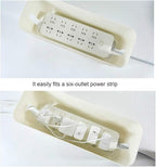 Cable Management Box| Power Stripe Organizer|Cord Organizer Box| Hide and Conceal Power Strips and Electrical Cords from TVs, Computers, and Desks| Keep Pets Safe (White Large)