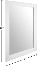 Ruomeng Rectangular Wall Mirror 16" x 20" Framed Mirror for Bathroom, Bedroom, Entryway, Living Room, White