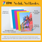 KODAK Step Instant Smartphone Photo Printer, Portable Mini Color Wireless Mobile Printer, Zink 2x3” (5.1x7.5 cm) Sticky-Back Photos, Bluetooth Compatible with iOS & Android Devices, Editing App, White - color: White, style: Printer