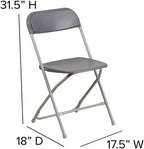 Flash Furniture Hercules Series Plastic Folding Chairs