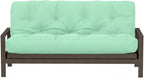 Royal Sleep Products by The Futon Factory 6 inch Foam Futon Mattress - Solid Mint Cover - Twin Size - CertiPUR Certified Foams - Made in USA - Replacement Mattress - (Frame not Included)