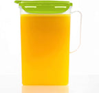 LocknLock Aqua Fridge Door Water Jug | Clear Pitcher | BPA Free Plastic Pitcher with Lid | 2 Quart Pitcher with Lid for Water, Juice, Tea & More Beverages, Green