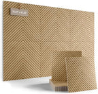 Fluxynara 6-Pack Large Felt Bulletin Board, Natural Oak Pyramid