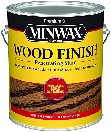 Minwax 710770000 Wood Finish 250 VOC Compliant, Red Mahogany Stain, Gallon
