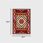 Vintage Boho Area Rugs Multicolor Ethnic Style Geometric Splicing Carpets Bedroom Living Room Kitchen Floor Mats Indoor Outdoor Non-Shedding Runner Rug Home Décor Carpet 3' X 7'