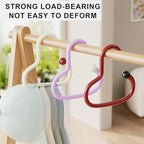 3PCS Bra Hanger for Thick Plastic Closet, Tank Top Organizer 3 Heart Hooks Capacity Space Saving Hanger Closet Organizers and Storage for Tank Top,Hats,Scarf etc. (Multi Heart,3)