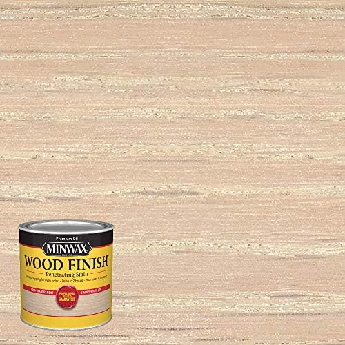 Minwax Wood Finish, Simply White, 1/2 Pint