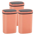 PayLessHere | 13 Gallon Plastic Trash Can | Pink | Automatic Touchless Lid with Motion Sensor | Kitchen Garbage Can with Waterproof Design | for Home, Office, Bathroom | Pack of 3