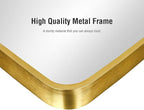 ITSRG Floor Mirror, Full Length Mirror with Stand, Arched Wall Mirror, Gold Floor Mirror Freestanding, Wall Mounted Mirror for Bedroom Living Room, Gold