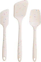 GIR: Get It Right 3-Piece Ultimate Silicone Kitchen Utensils Set - Spatula, Flip & Spoonula - Non toxic Cooking Utensils for Nonstick Cookware, Cooking and Baking - Sprinkles