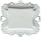 khtumeware 1 Pack Jewelry Dish White Jewelry Trays ideal for holding jewelry rings and small trinkets.
