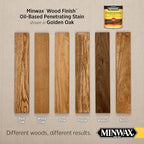 Minwax Wood Finish, Golden Oak, 1/2 Pint