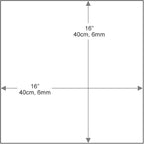 Dulles Glass 16 inch Square Glass Table Top