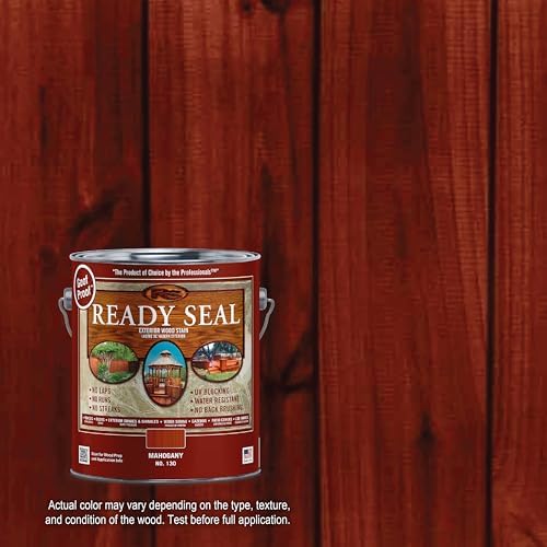 Ready Seal Exterior Wood Stain & Sealer, Mahogany, 1 Gallon