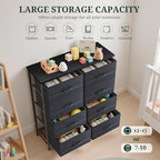 8-Drawer Dresser for Bedroom, Anti-Tip Tall Storage Organizer