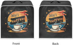 Mumeson Coffee Cup Print Coffee Maker Cover, Blender Dust Cover Juice Machine Protector Covers Kitchen Appliance Case Kitchen Tool with Top Handle