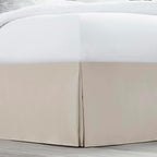 Nestl Linen Full XL Bed Skirt - Full XL Size Bed Skirt 14 Inch Drop - Brushed Microfiber Bed Skirts - Hotel Quality Pleated Bed Skirt - Shrinkage & Fade Resistant