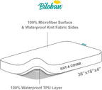 Cradle Bassinet Mattress Pad Cover, 2 Pack, for 36" × 18" Standard Cradle Mattress, Ultra Soft Microfiber Surface and Extra Waterproof Layer, Washer & Dryer Friendly
