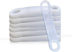 BCP 100 Pcs Clear Non-Slip Rubber Clothes Hanger Grips Clothing Hanger Strips