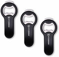 KITCHENDAO 2 in 1 Magnetic Beer Bottle Opener for Fridge and RV with Cap Catcher - Pop Can Soda Can Opener, Stick to Refrigerator for Easy Storage with Magnet, Gift for Men Husband Father- 3 Pack