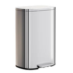 PayLessHere Trash Can with Lid, 13 Gallon (50L) Stainless Steel Kitchen & Office Recycling Bin with Foot Pedal Soft Close & Inner Bucket