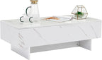 COSVALVE 41" Marble White Cool Coffee Table