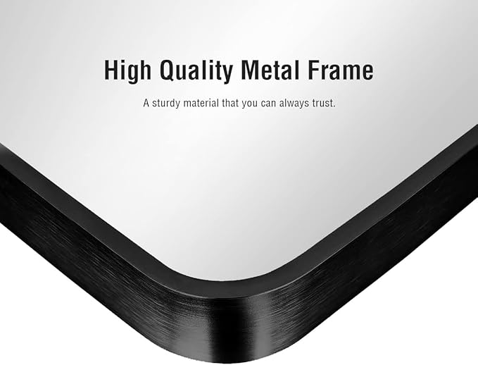 ITSRG Floor Mirror, Full Length Mirror with Stand, Arched Wall Mirror, 26"x68" Mirror, Black Floor Mirror Freestanding, Wall Mounted for Bedroom Living Room, Black