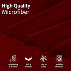 Shreem Linen Ruffled Bed Skirt with Split Corners, Gathered Style, 100% Microfiber, 8-Inch Drop, Dust Ruffle Bedskirt with Platform, Full-XXL, Burgundy