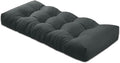 Bench Cushion 36 inches,Indoor/Outdoor Non-Slip Tufted Cushions, Premium Waterproof Linen, Soft Piano Sofa Cushions, High-Density Memory Foam(Black-36x14 x 4 in)