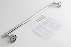 TocTen Bath Towel Bar - Thicken SUS304 Stainless Steel Bathroom Towel Holder, Towel Rod for Bathroom Heavy Duty Wall Mounted Towel Rack Hanger (30IN, Chrome)