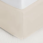 SONIVE Twin Bed Skirt,15" Drop Pleated Dust Ruffle,Classic Tailored Easy Fit Brushed Microfiber Skirts Hotel Quality Shrinkage & Fade Resistant Beige