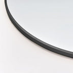 BEVERDY Full Length Mirror, Arched Floor Mirror with Stand, 28"x71" Oversized Floor Mirror, Wall Mirror Full Length Freestanding, Wall Mounted Mirror for Bedrooom Living Room, Black