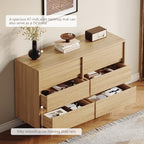 HOUROM Oak Dresser for Bedroom, 47in Modern 6 Drawer Chest of Drawers