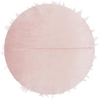 Handmade 3D Flower Throw Pillow Pink Decorative Daisy Floral Accent Pillow Cute Round Velvet Cushion for Bed Couch Car Chair Bedroom Living Room Boho Farmhouse Home Decor 14Inch Rose Gold