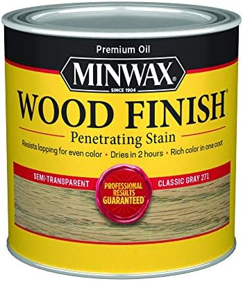 Minwax 1/2 pt Minwax 22761 Classic Gray 271 Wood Finish Oil-Based Wood Stain