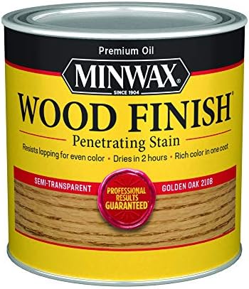 Minwax Wood Finish, Golden Oak, 1/2 Pint