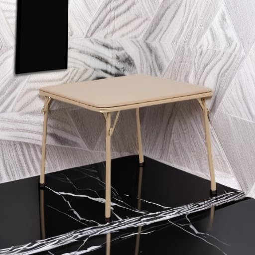 Flash Furniture Mindy Kids Tan Folding Table with Padded Top and Powder Coated Locking Legs