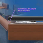 Extremely Soft Clear Glass Table Top Anti Slip Bumper Pads Non-Adhesive Rubber