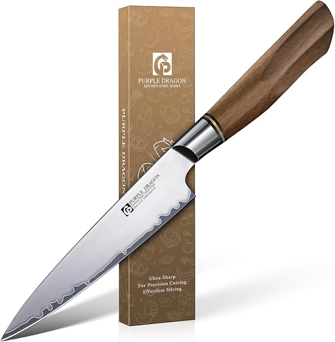 Purple Dragon Knife Set, 3Pcs Kitchen Knives Set - Santoku Knife