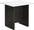 Modern Light Luxury TV Stand and Coffee Table Set of 2, Modern TV Console,Wood Center Tables with Spacious Top, Storage Cabinet & Open Adjustable Shelves for Living Room, White